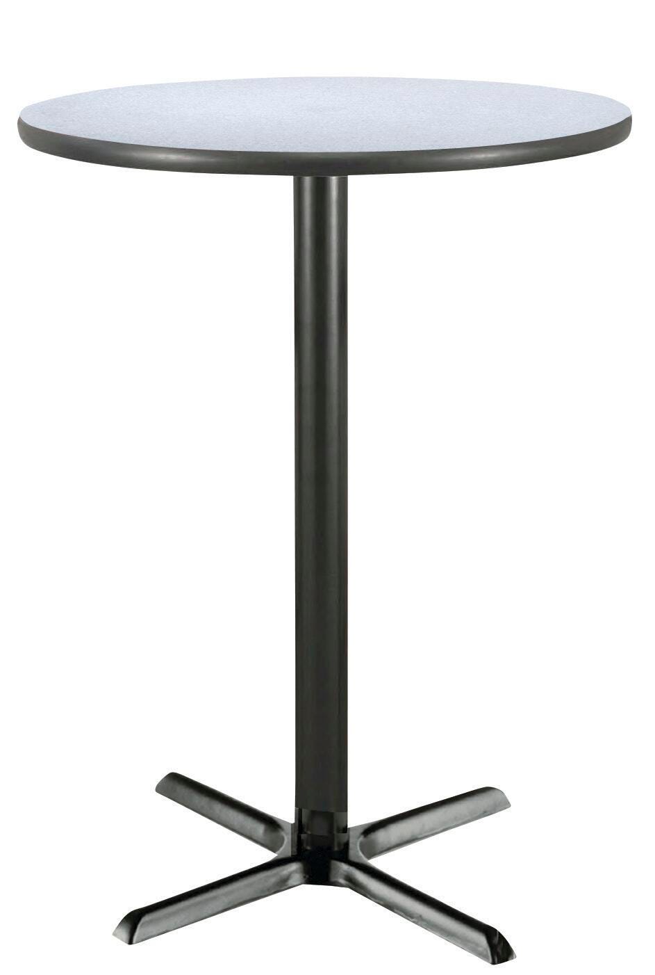 KFI Seating Round Bar Height Cafe Pedestal Table, X-Style Base 4000517